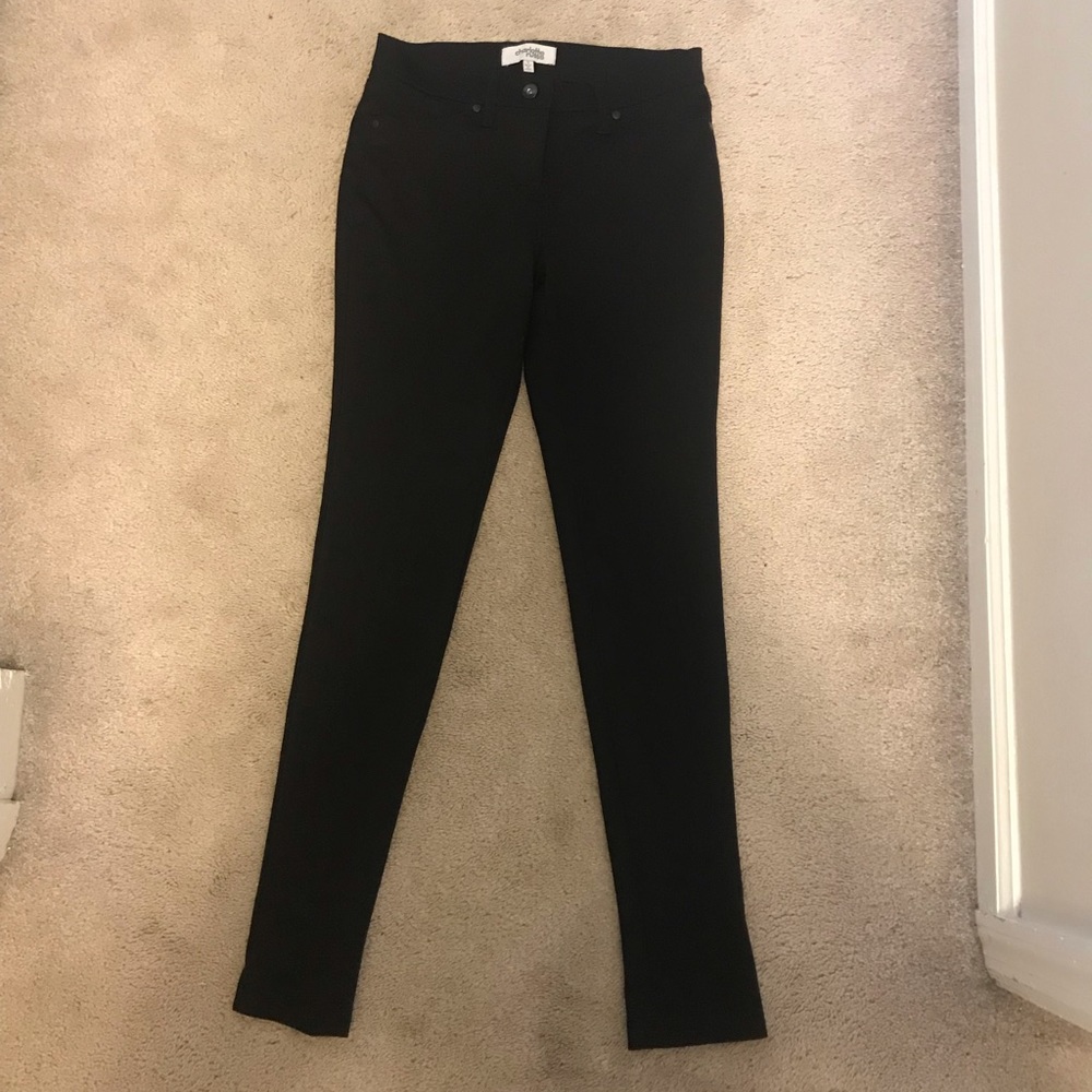 Charlotte Russe Black Ankle Skinny Pant